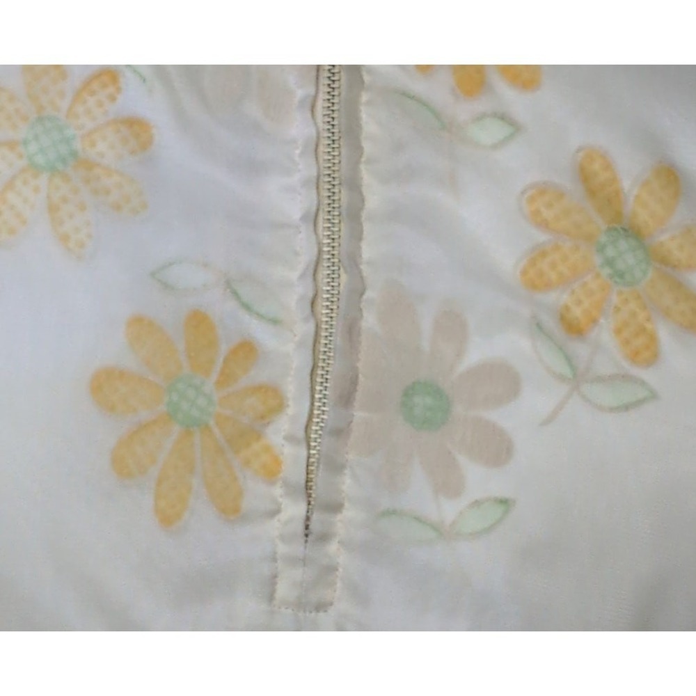 Vintage 70s Yellow Daisy Print Maxi Dress XS Bell Sleeve Boho Cottagecore Union - Picture 5 of 8